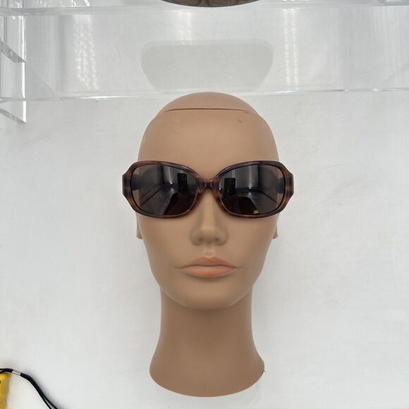 COACH “GEORGETTE” Sunglass Frame S497 55-17-135 Dark Brown Wrap G405👀⬇️+Case. - Picture 11 of 15